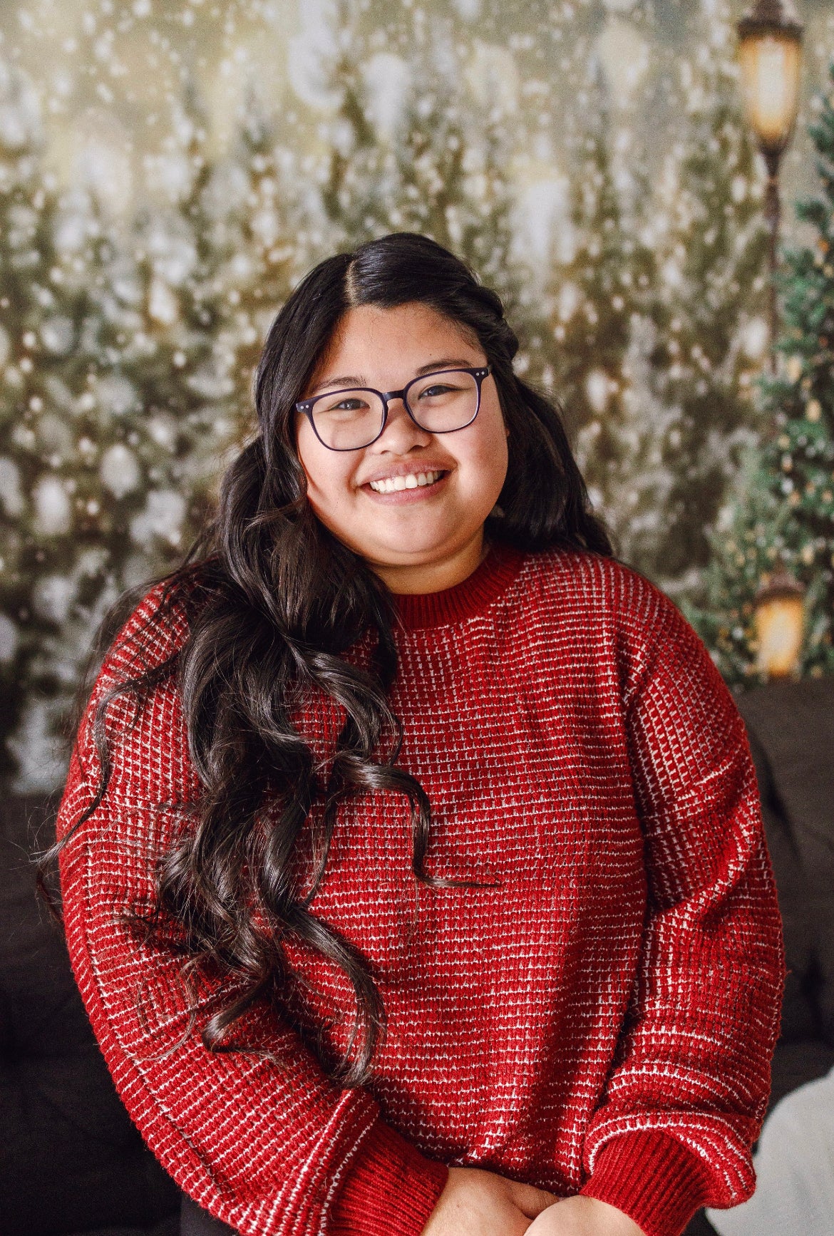 Maroon Checker Sweater